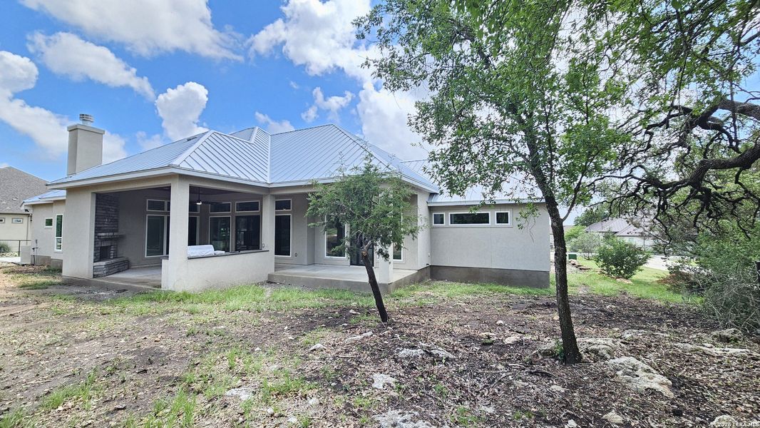 Exterior details and patio area of a home in , New Braunfels (Image 36).