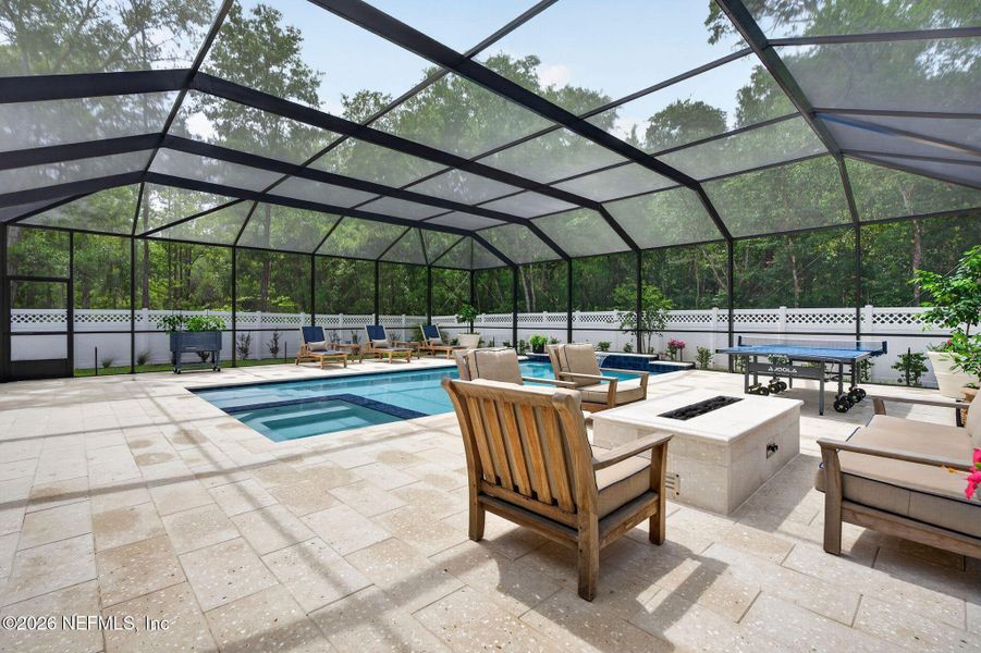 Exterior details and patio area of a home in SilverLeaf, St. Augustine (Image 25).