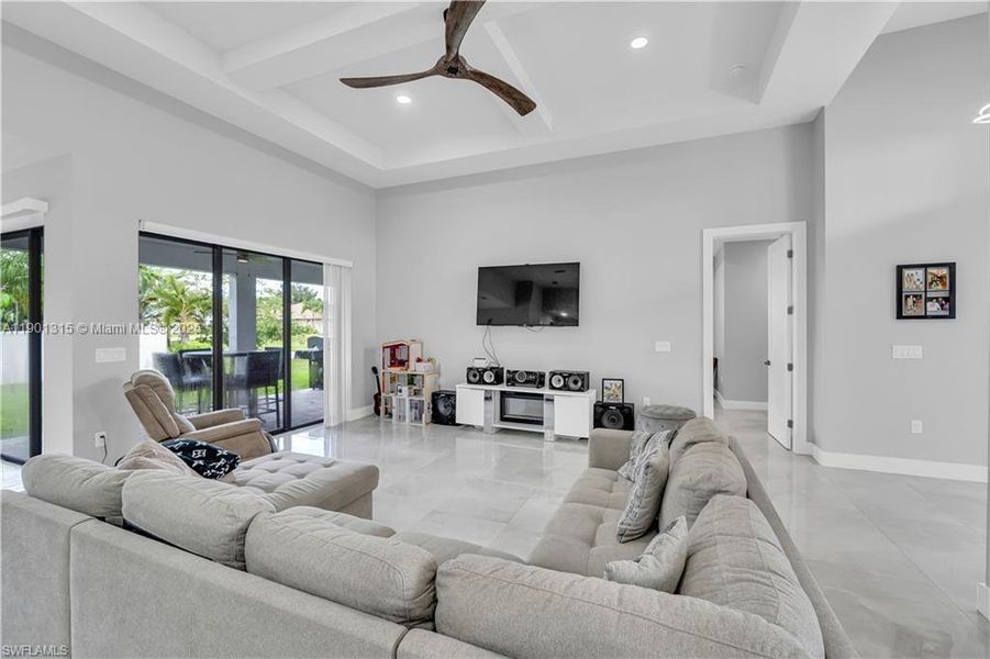 Furnished interior view inside a new home in , Cape Coral (Image 13). Furnished interior view inside a new home in , Cape Coral (Image 13).