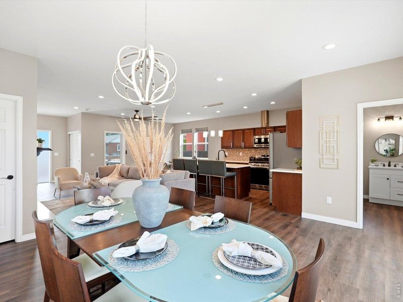 Furnished interior view inside a new home in , Denver (Image 8). Furnished interior view inside a new home in , Denver (Image 8).