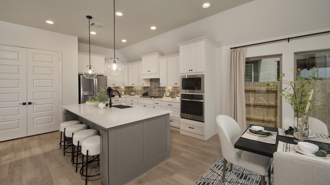 Furnished interior view inside a new home in Midline, Houston (Image 36).