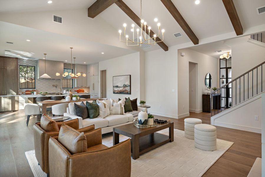 Furnished interior view inside a new home in , Austin (Image 9).