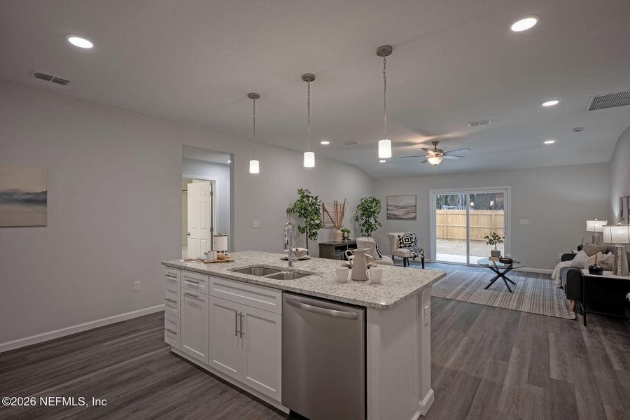 Furnished interior view inside a new home in , Jacksonville (Image 18).