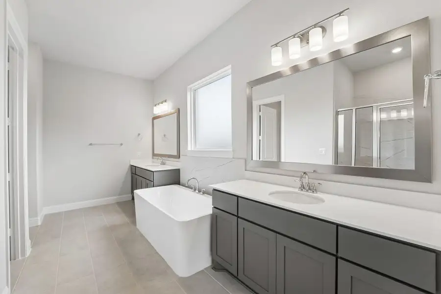 Furnished interior view inside a new home in WILDTREE 60', Montgomery (Image 19).