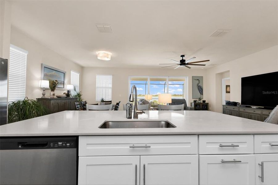 Furnished interior view inside a new home in Palm Lake at Coco Bay, Englewood (Image 8). Furnished interior view inside a new home in Palm Lake at Coco Bay, Englewood (Image 8).