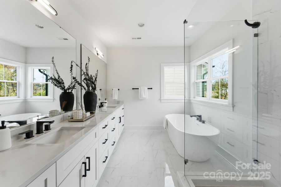 Furnished interior view inside a new home in , Charlotte (Image 15).