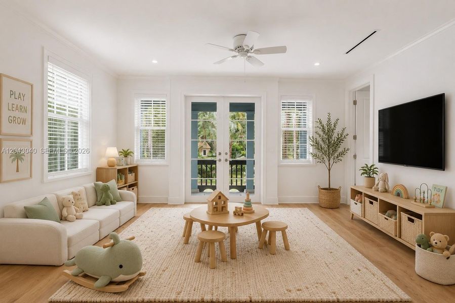 Furnished interior view inside a new home in , South Miami (Image 37).
