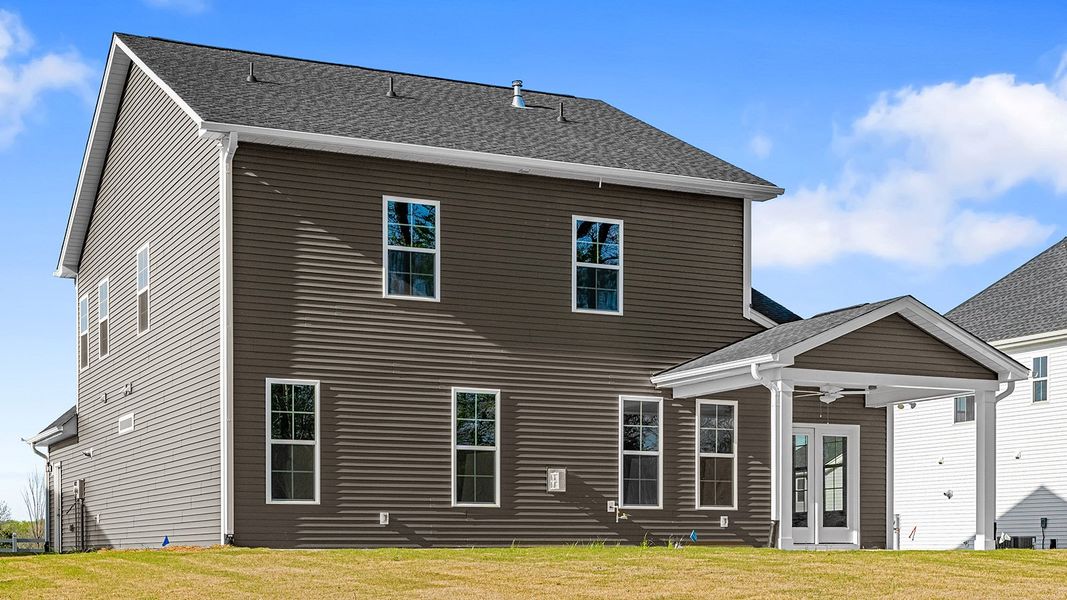 Exterior details and patio area of a home in Fieldstone, Lexington (Image 27).