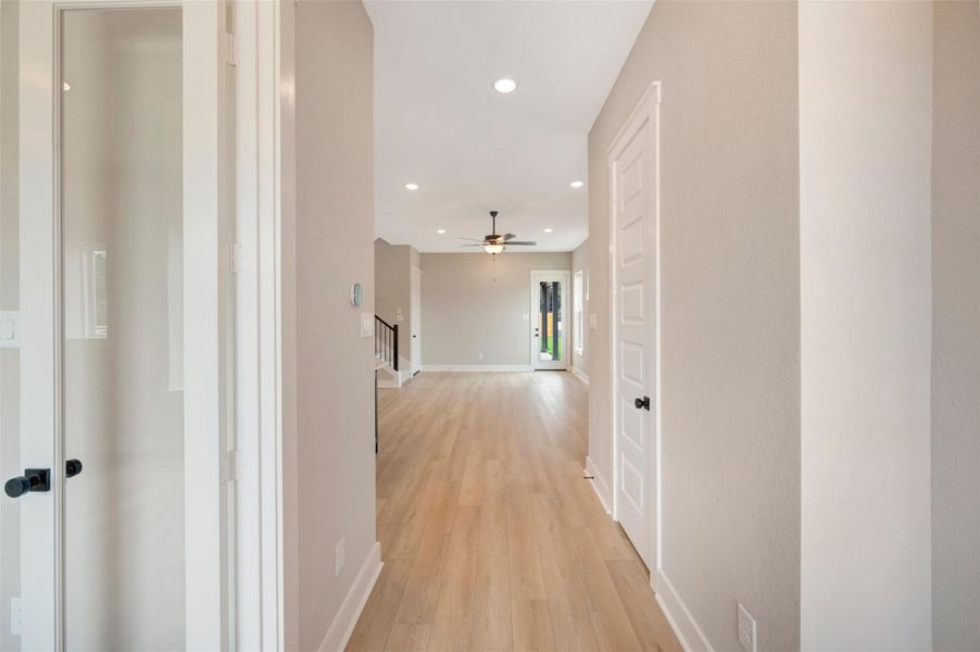 Spacious, unfurnished interior of a new home in Two Step Farm - Cottages Row Collection, Montgomery (Image 26). Spacious, unfurnished interior of a new home in Two Step Farm - Cottages Row Collection, Montgomery (Image 26).