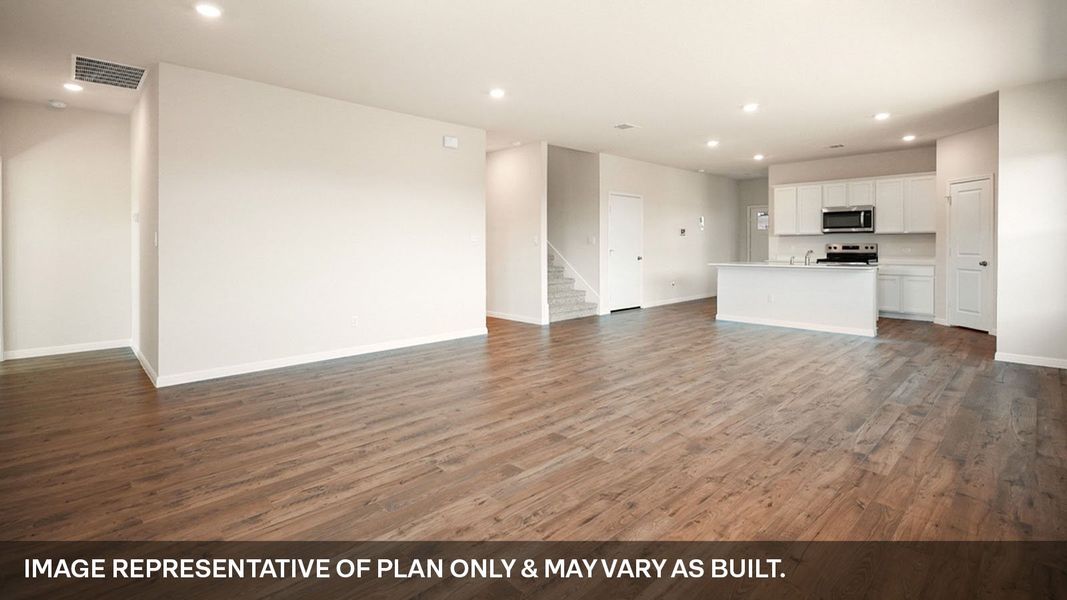 Representative unfurnished interior of a home built from the The Quincy by D.R. Horton in Thunder Rock, Marble Falls (Image 16).