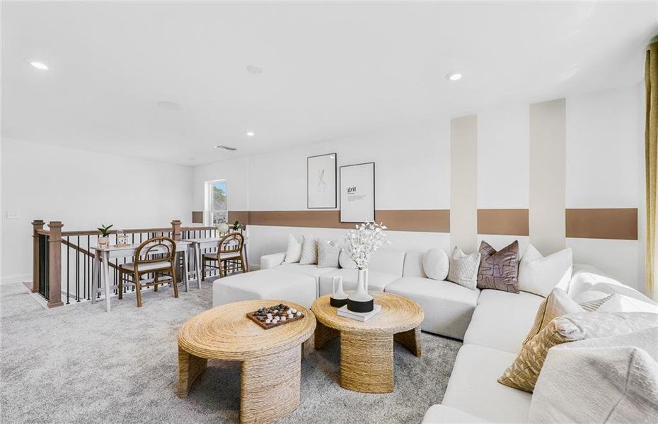 Furnished interior view inside a new home in Haverhill Estates, Dacula (Image 9).