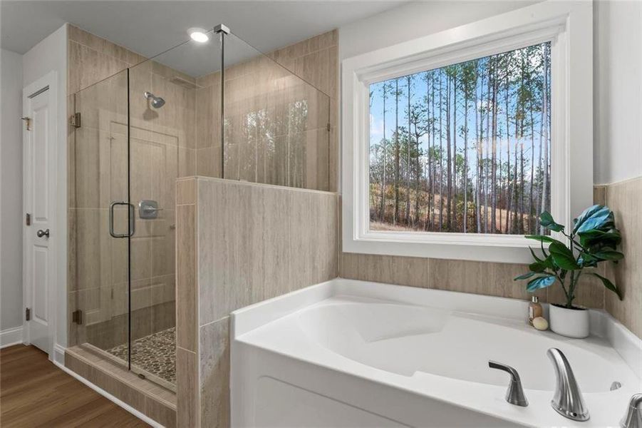 Furnished interior view inside a new home in , Dallas (Image 30).
