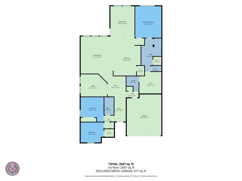 This thoughtfully designed 2,437-square-foot floor plan features a spacious family room, a private primary suite with an en-suite bathroom, two secondary bedrooms, a dedicated study, and a generously sized kitchen. An attached garage, walk-in closets, and abundant storage complete the home’s functional layout. This thoughtfully designed 2,437-square-foot floor plan features a spacious family room, a private primary suite with an en-suite bathroom, two secondary bedrooms, a dedicated study, and a generously sized kitchen. An attached garage, walk-in closets, and abundant storage complete the home’s functional layout.