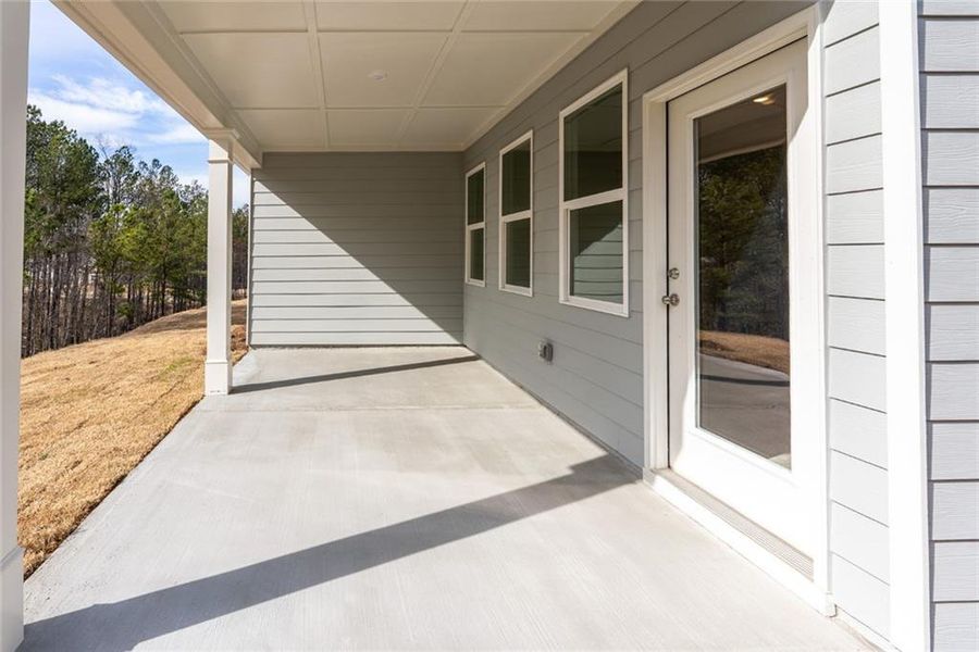 Exterior details and patio area of a home in Villages at Cedar Hill, Dallas (Image 4). Exterior details and patio area of a home in Villages at Cedar Hill, Dallas (Image 4).