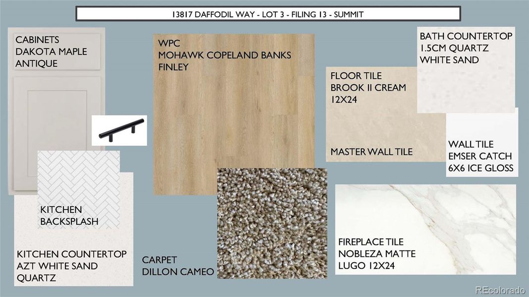 STUNNING INTERIOR FINISH SELECTIONS.