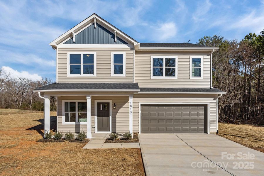 Front exterior of a new home in , Lincolnton, NC, highlighting curb appeal (Image 29).