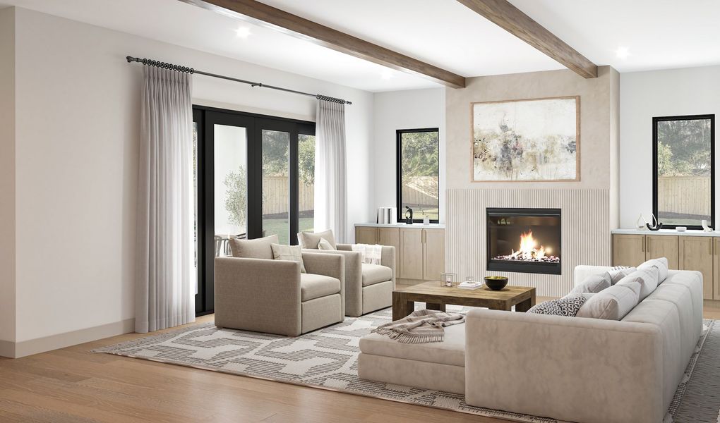 Furnished interior view inside a new home in , Houston (Image 4).