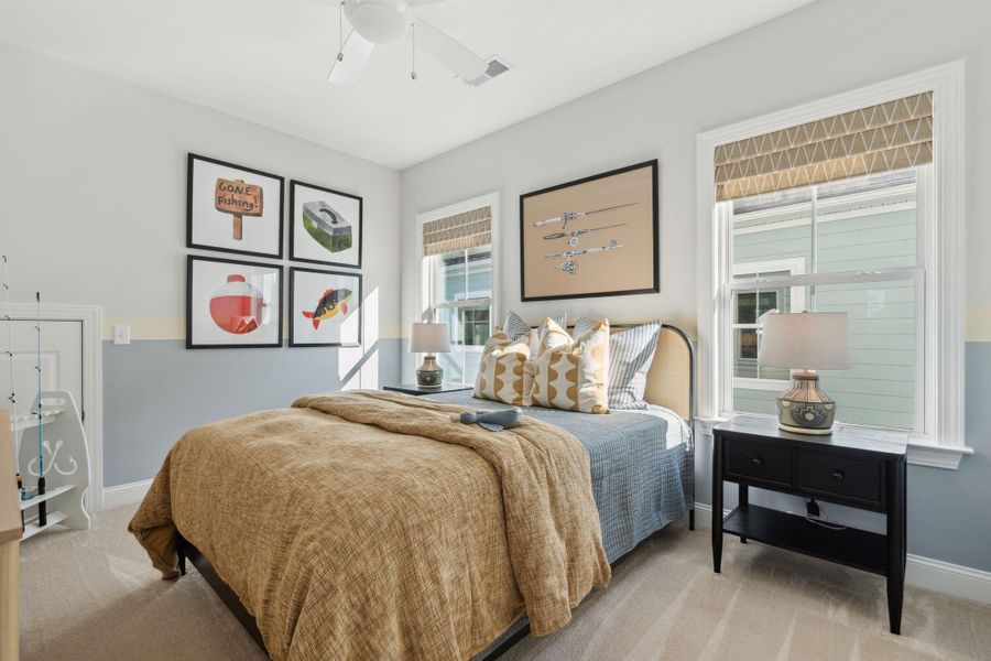 Furnished interior view inside a new home in Tidewater at Lakes of Cane Bay, Summerville (Image 4).