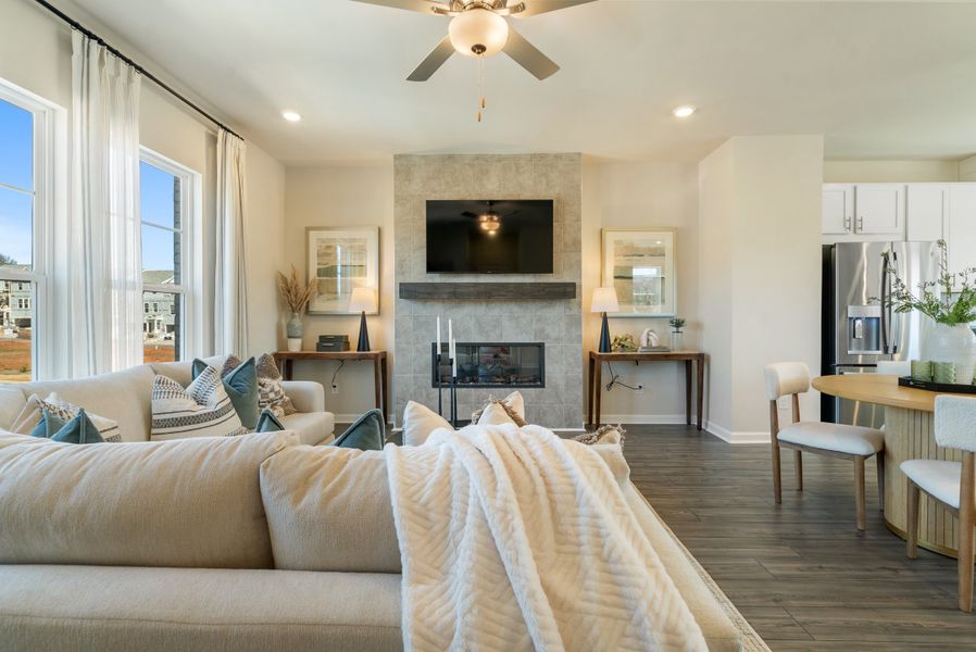 Representative furnished interior of a home built from the Forsyth by Taylor Morrison in Chandler Run, Tucker (Image 7).