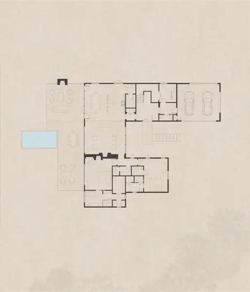 2D floor plan layout of this home in , Spicewood, TX (Image 2).