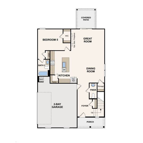 2D floor plan layout of this home in Averitt Landing, Lebanon, TN (Image 5).