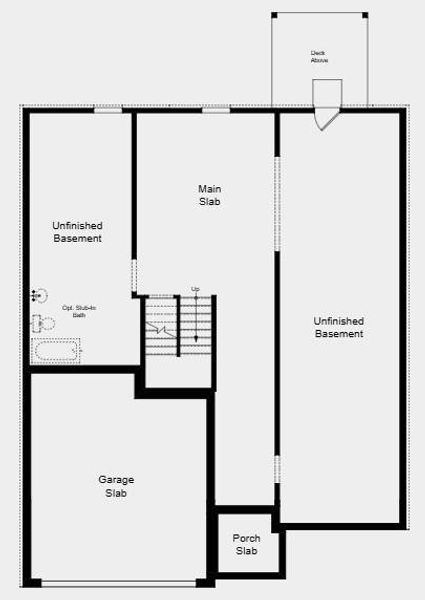 2D floor plan layout of this home in Falls Creek, Flowery Branch, GA (Image 4).