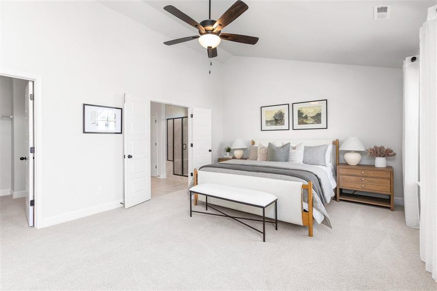 Furnished interior view inside a new home in Miller's Reserve, Winston-Salem (Image 30).