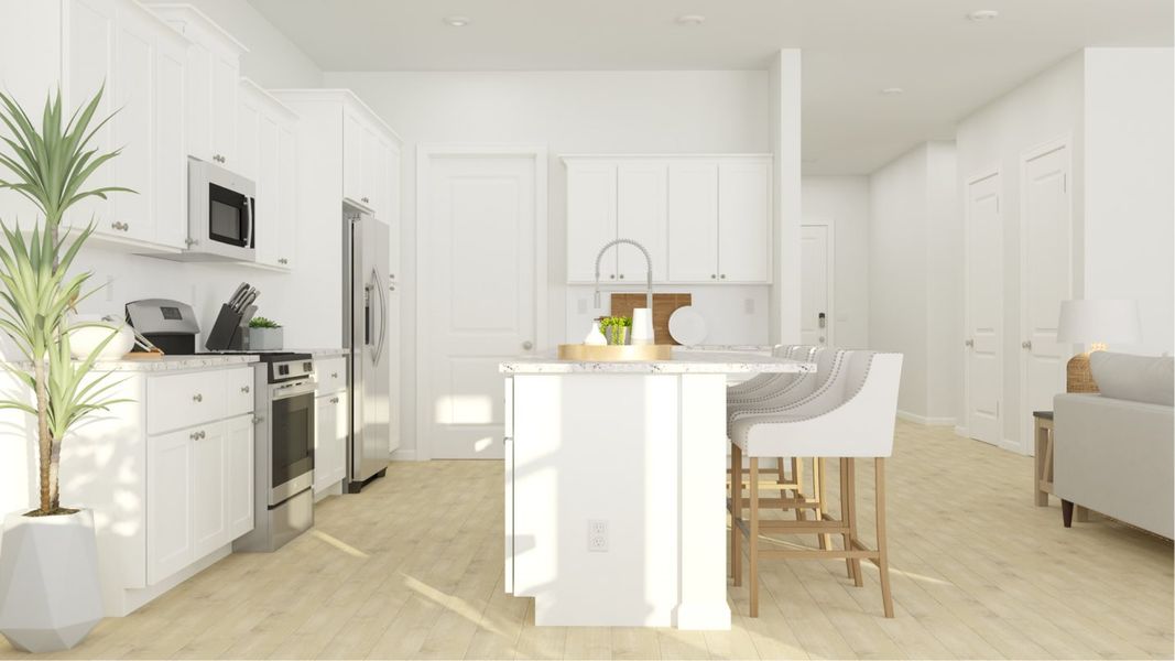 Redbud plan kitchen