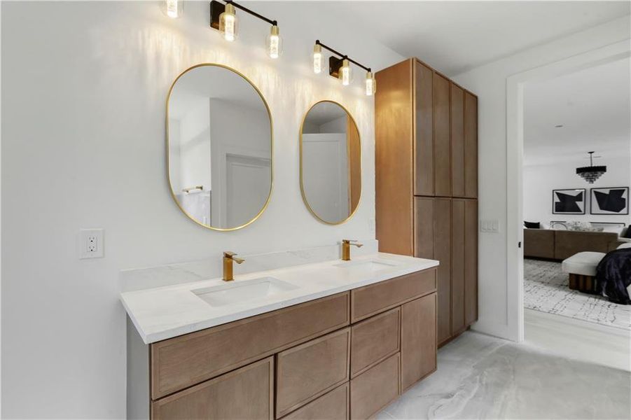 Furnished interior view inside a new home in , Atlanta (Image 35).