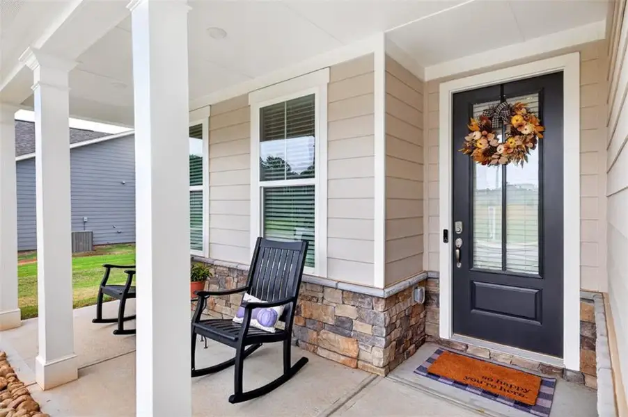 Exterior details and patio area of a home in , Hoschton (Image 4). Exterior details and patio area of a home in , Hoschton (Image 4).