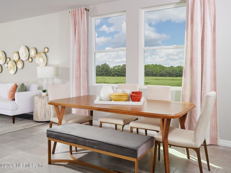 Furnished interior view inside a new home in Kings Preserve, Jacksonville (Image 6).