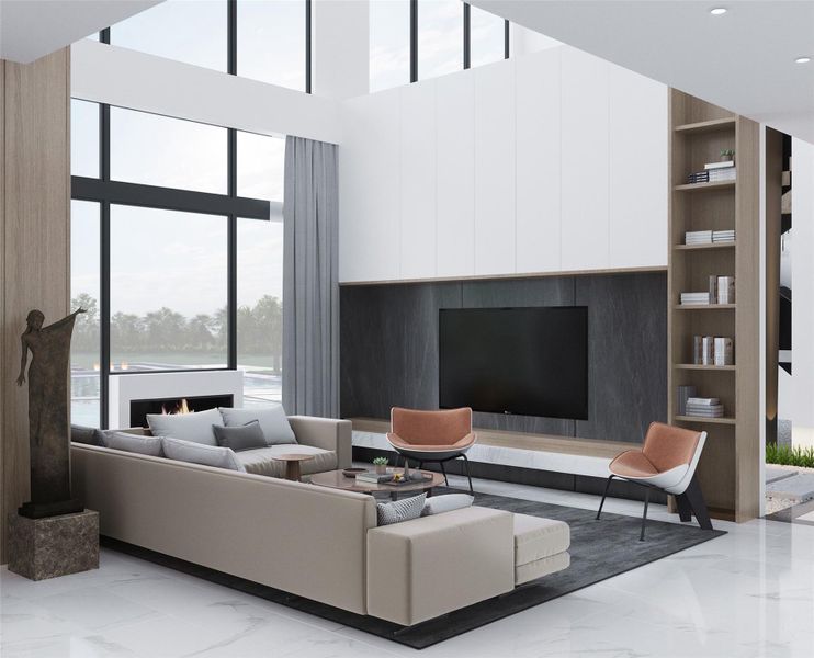 Furnished interior view inside a new home in , Southwest Ranches (Image 13). Furnished interior view inside a new home in , Southwest Ranches (Image 13).