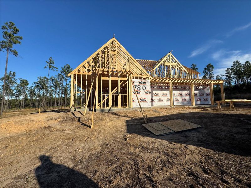 In-progress construction of a new home in , Brookeland, TX (Image 7).