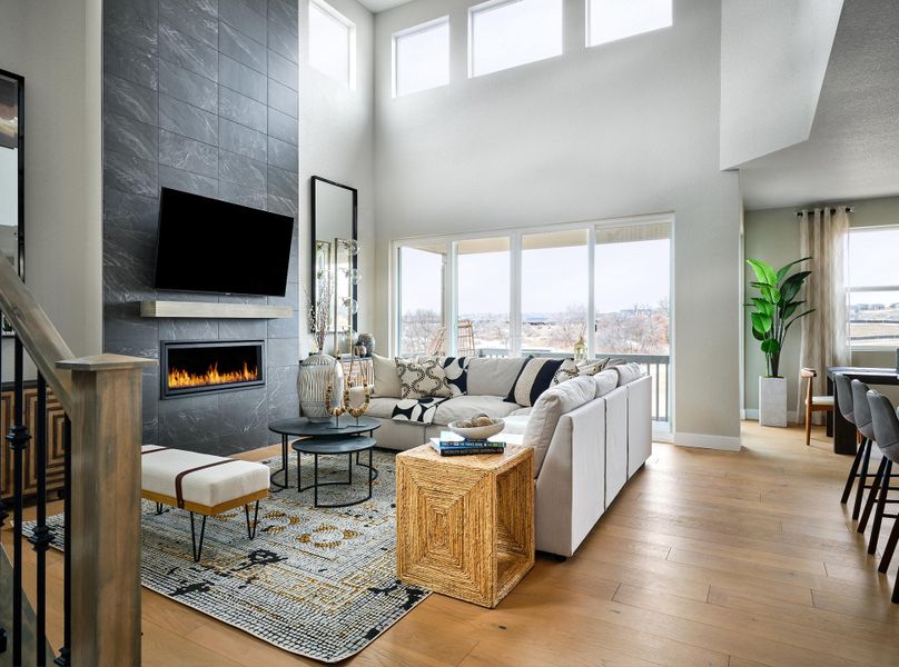 Representative furnished interior of a home built from the Roxborough by Taylor Morrison in Sugar Creek City Collection, Loveland (Image 12).