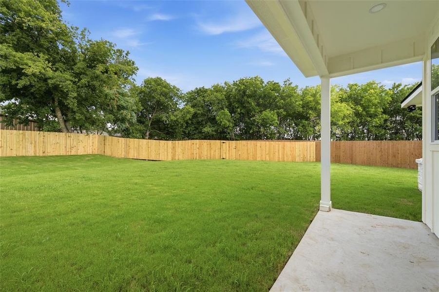Exterior details and patio area of a home in , Waco (Image 4). Exterior details and patio area of a home in , Waco (Image 4).