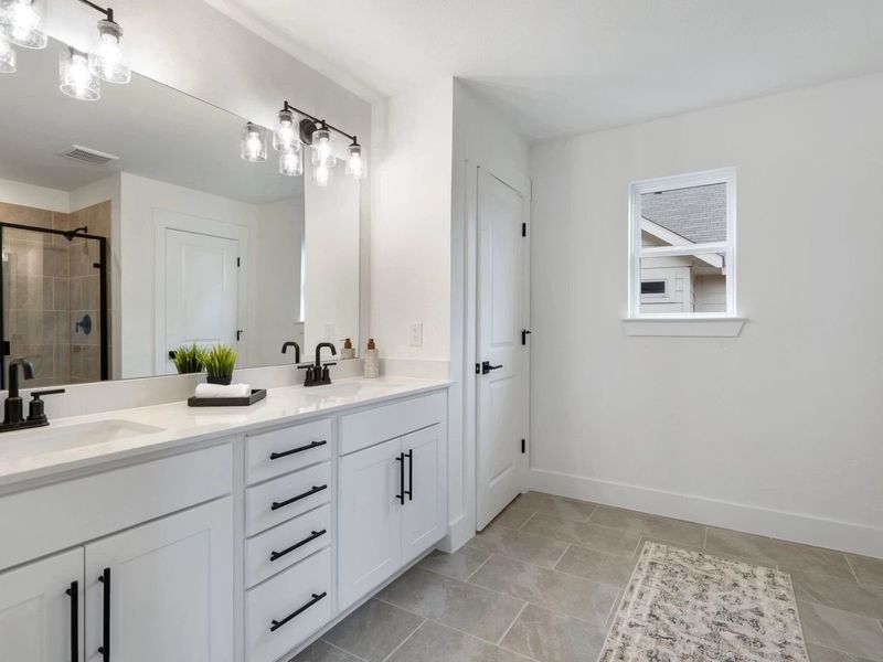 Furnished interior view inside a new home in Lake Park Villas, Wylie (Image 16).
