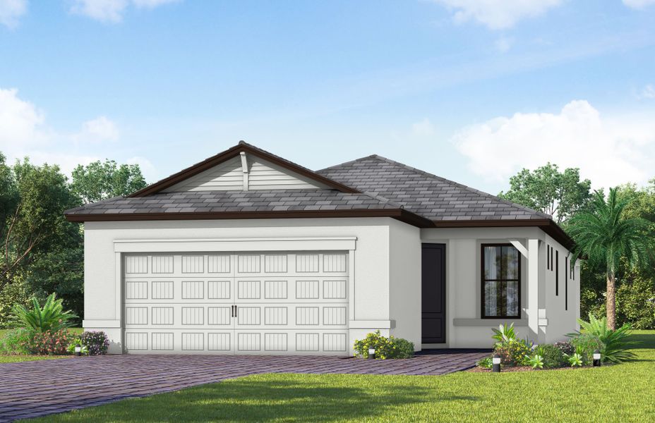 Representative exterior photo of a completed home built from the Contour by Del Webb in Del Webb Naples, Ave Maria, FL (Image 24).
