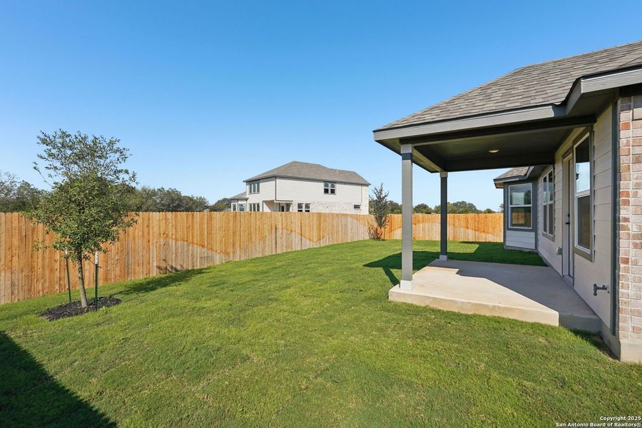 Exterior details and patio area of a home in Carmel Ranch, Schertz (Image 24). Exterior details and patio area of a home in Carmel Ranch, Schertz (Image 24).