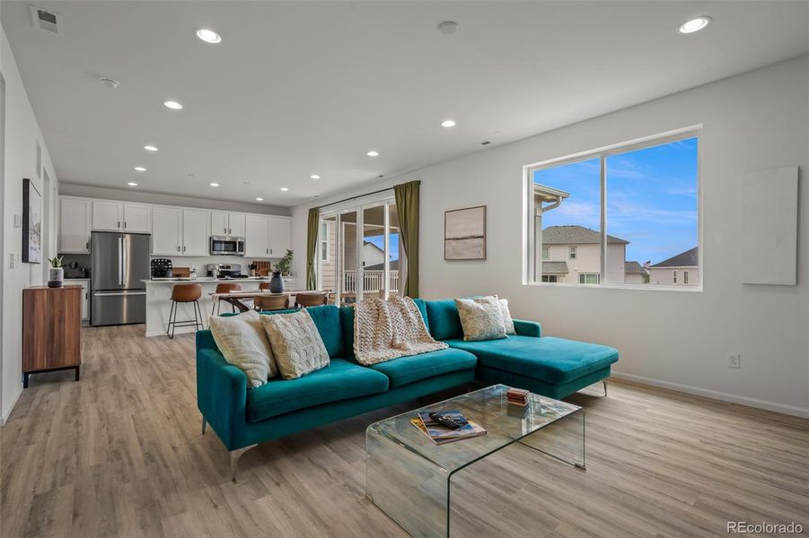 Furnished interior view inside a new home in , Colorado Springs (Image 15).