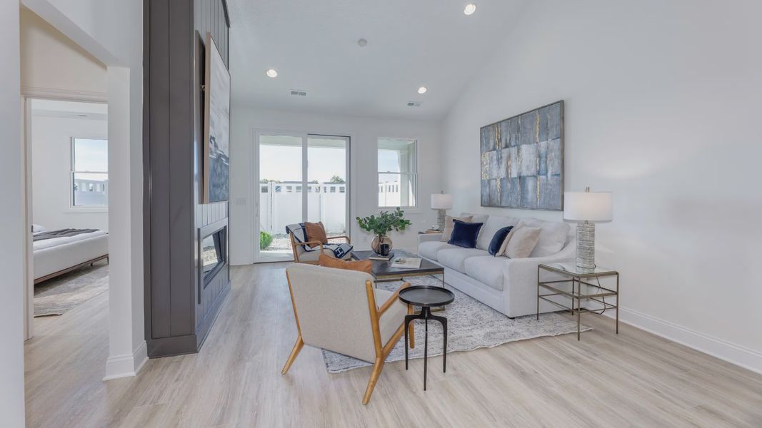 Representative furnished interior of a home built from the Oxford by Epcon Communities in The Courtyards at Oak Grove, Durham (Image 19).