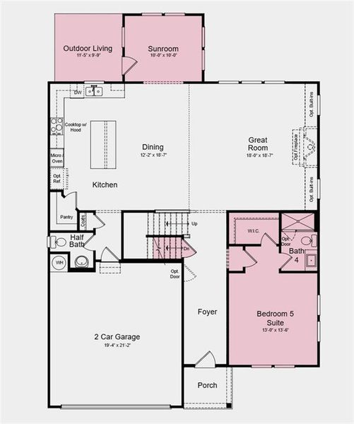 2D floor plan layout of this home in Oakmead, Buford, GA (Image 3). 2D floor plan layout of this home in Oakmead, Buford, GA (Image 3).