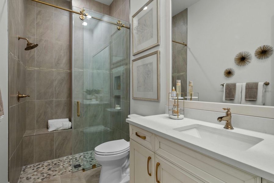 2D floor plan layout for the Indigo by GHO Homes in Seaglass, Vero Beach, FL (Image 56).