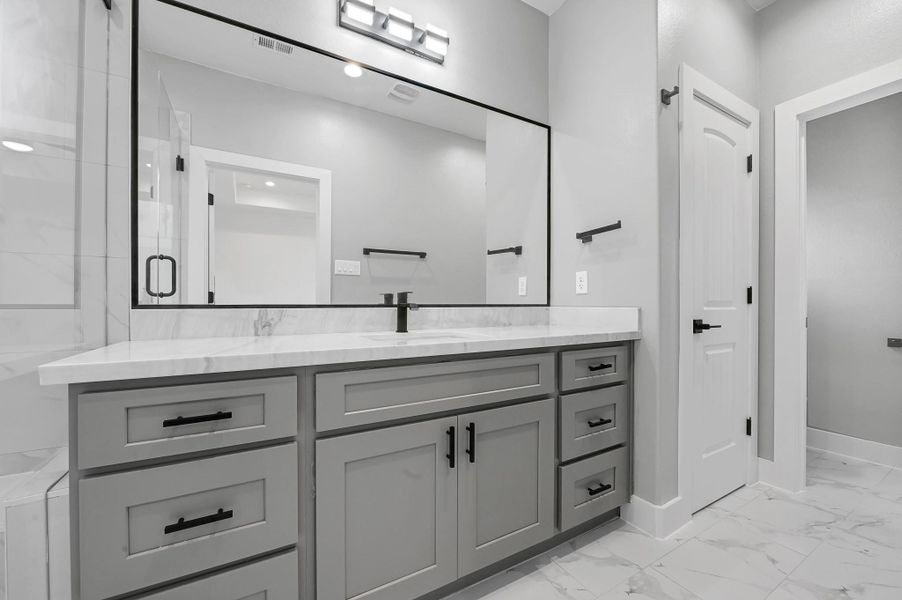 Furnished interior view inside a new home in , Houston (Image 10).