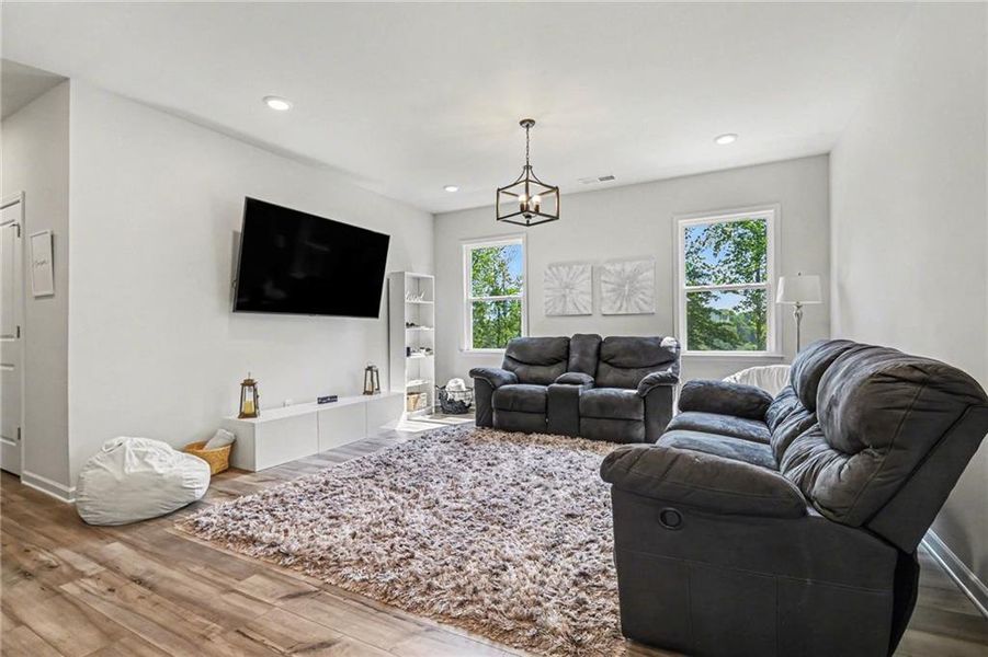 Furnished interior view inside a new home in Carmichael Farms, Canton (Image 27).