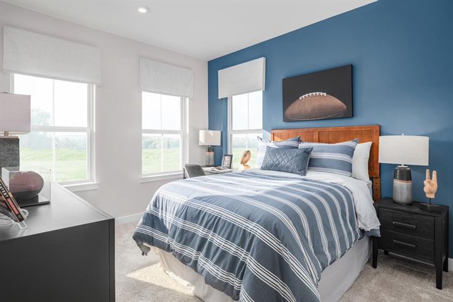 Representative furnished interior of a home built from the Sonata by Ryan Homes in Townes at The Station, Apex (Image 14). Representative furnished interior of a home built from the Sonata by Ryan Homes in Townes at The Station, Apex (Image 14).