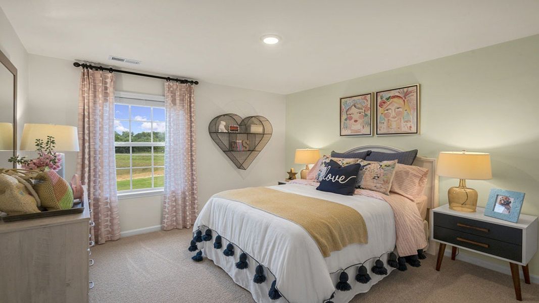 Representative furnished interior of a home built from the GALEN by D.R. Horton in English Farm, Archdale (Image 9).