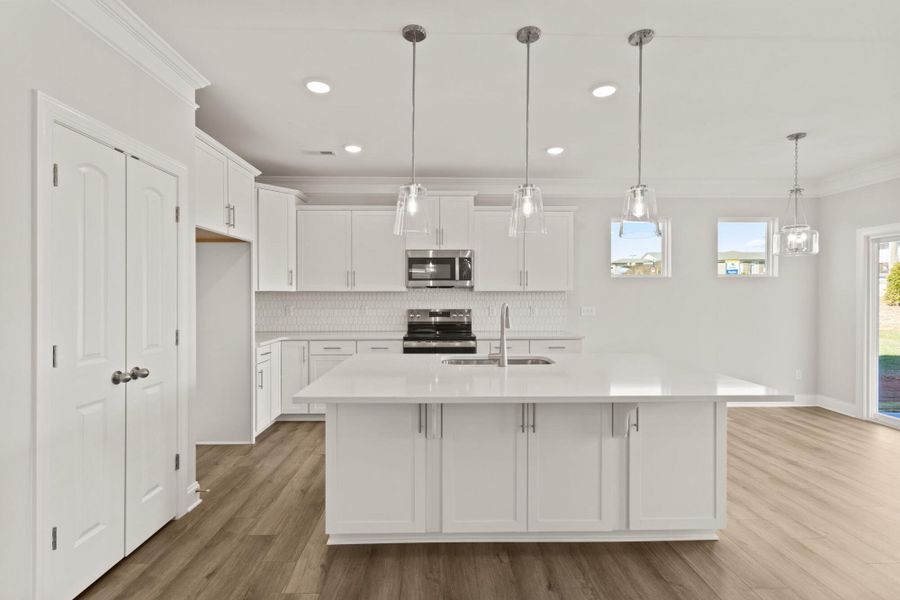 Furnished interior view inside a new home in Founders Club, Moore (Image 9).