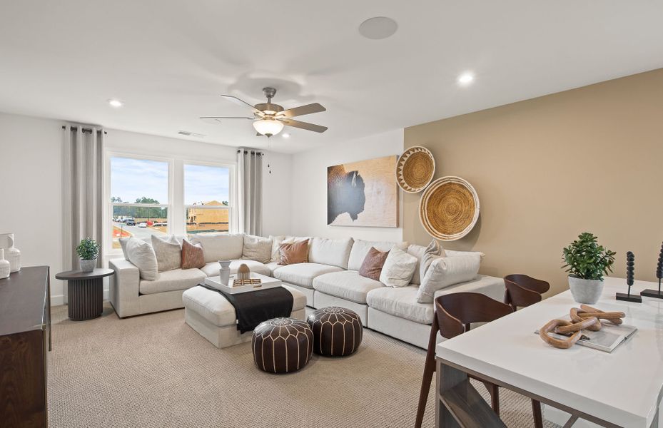 Furnished interior view inside a new home in Sweetwater Hills, Moore (Image 15). Furnished interior view inside a new home in Sweetwater Hills, Moore (Image 15).