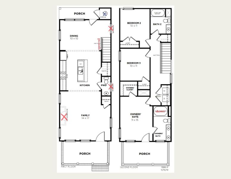 2D floor plan layout of this home in , Summerville, SC (Image 5).