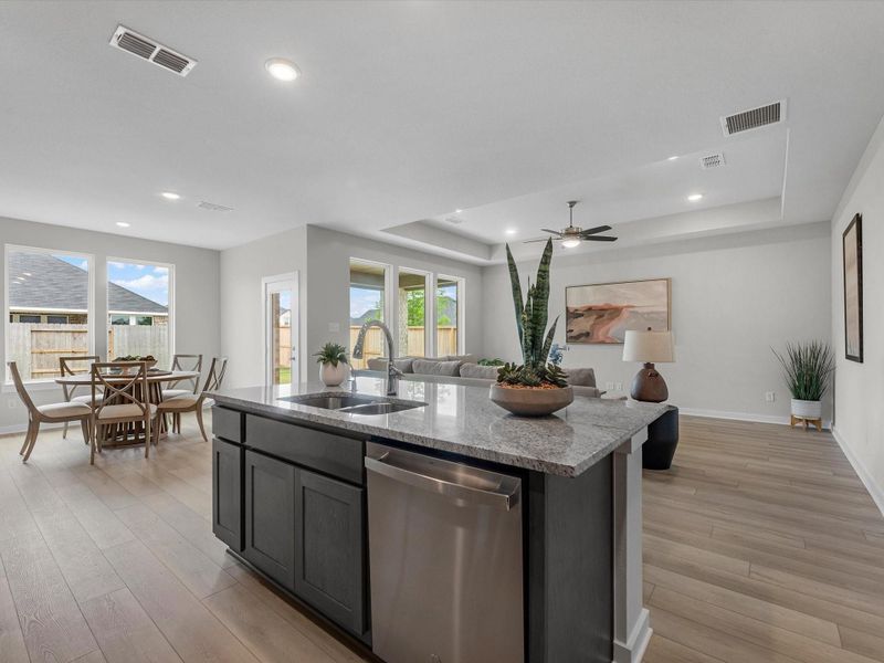 Furnished interior view inside a new home in Mason Woods, Cypress (Image 7).